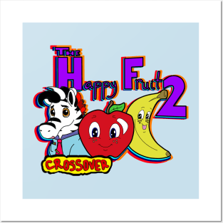 Happy Fruit 2 and Monitageo Crossover Posters and Art